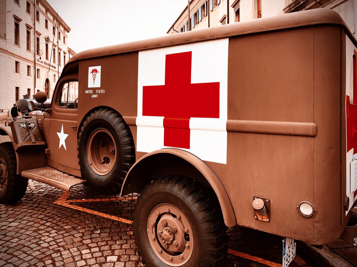 An American Red Cross ambulance from second world war